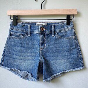 Abercrombie Kids girls mid rise midi shorts